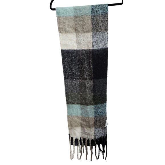 Acne Studios Multicolor Mohair Checked Scarf - Picture 3 of 7